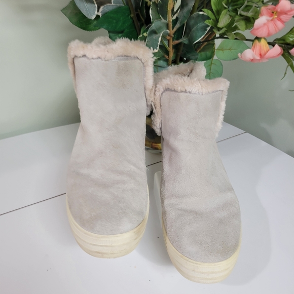 SKETCHERS Furry suede boots fall winter. 9 - Picture 4 of 8